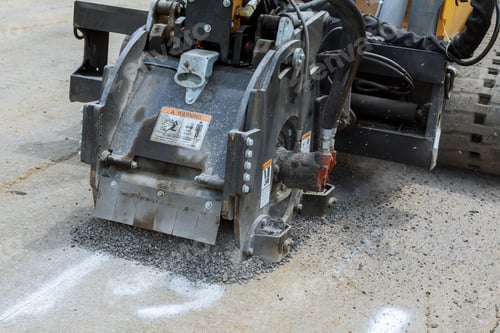 Preview: Milling of asphalt for road repair of roads