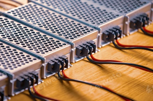 Preview: Metal mesh cases of power supply and wires