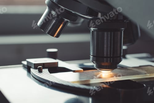 Preview: Close-up shot of microscope