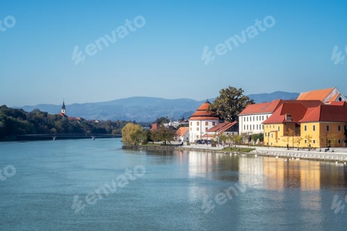 Preview: Maribor city at Drava river, Slovenia