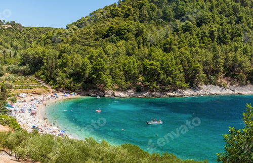 Preview: Amazing view of beach in Pupnatska luka cove on Korcula island, Croatia
