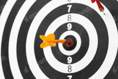 Preview: dartboard business success concept