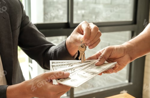 Preview: Buyers and sellers give dollar money,Sellers give keys.
