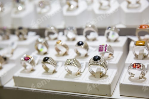 Preview: Gemstone decorated rings collection, Ceylon jewels