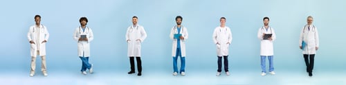 Preview: Smiling Doctors Standing in a Studio