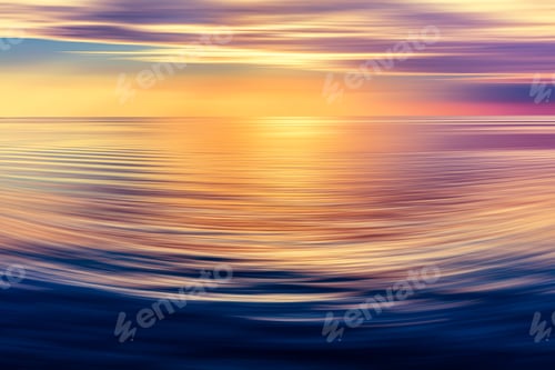Preview: Abstract sea at sunset background.