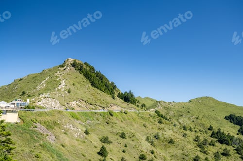 Preview: Mountain hike trailing path over the forest