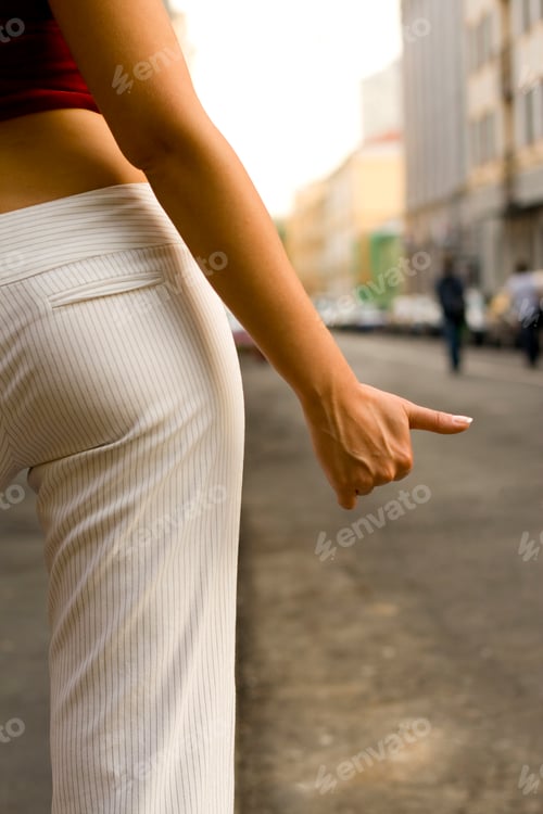 Preview: hitchhiking girl