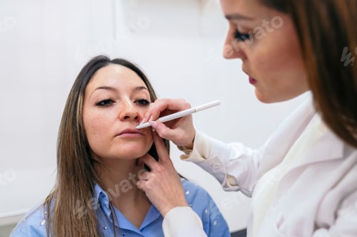 Preview: Aesthetician Marking Facial Areas for Hyaluronic Acid Treatment