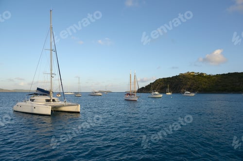 Preview: The anchorage in St. Thomas Bay, Spanish Town, Virgin Gorda, British Virgin Islands