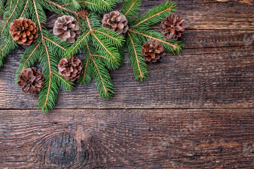 Preview: Traditional Christmas background with copy space