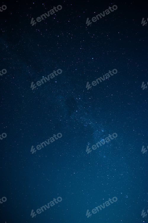 Preview: Beautiful vertical shot of a starry night sky