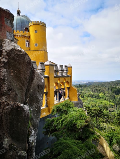 Preview: Yellow palace, Pena palace, Sao Pedro, Portugal.