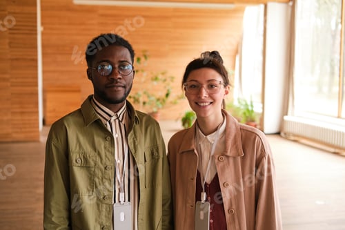 Preview: Designers standing at office