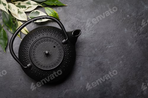 Preview: Teapot on stone table