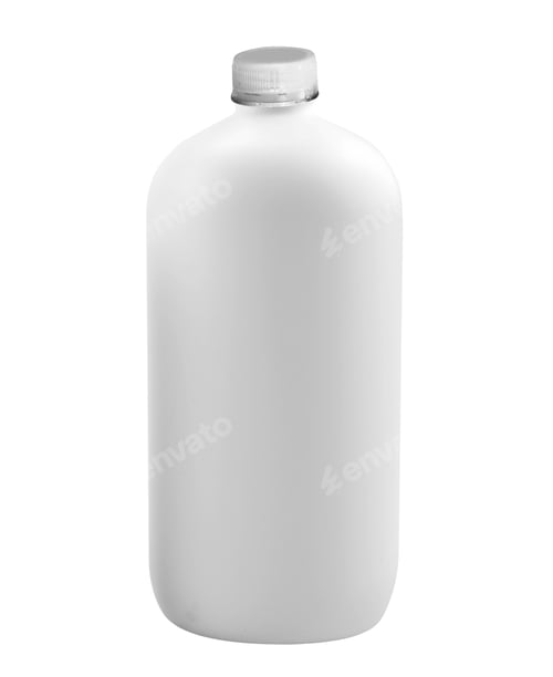 Preview: empty glass bottle with cap