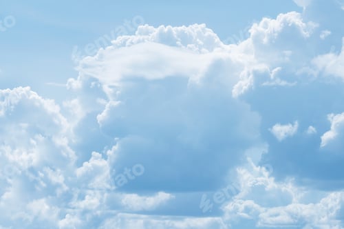Preview: White cloud in blue sky resemble face