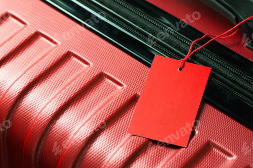 Preview: Empty travel luggage label