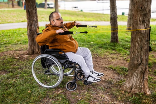 Preview: Paraplegic man