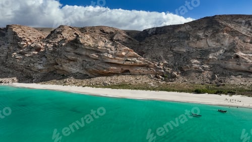 Preview: Exploring Shoab Bay in Socotra with clear turquoise waters and stunning rock formations