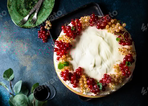 Preview: Cherry cake. Russian cake
