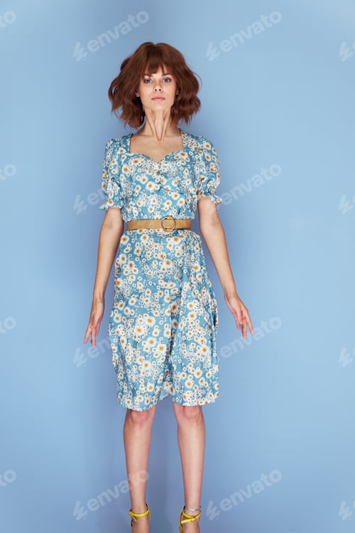 Preview: Beautiful woman Attractive forward look summer clothes