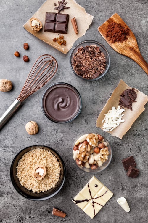 Preview: Delicious and tasty chocolate background