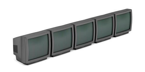 Preview: Group of five retro tv's