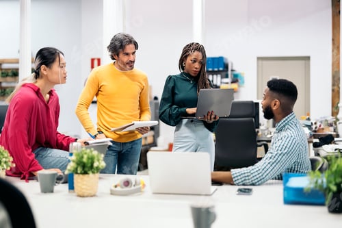 Preview: Diverse Work Team Working in the Office