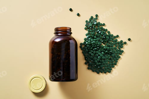 Preview: Superfood chlorella in tablet form.