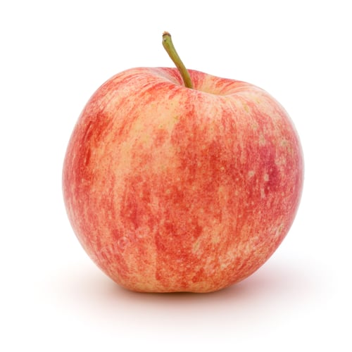 Preview: Red apple isolated on white background cutout