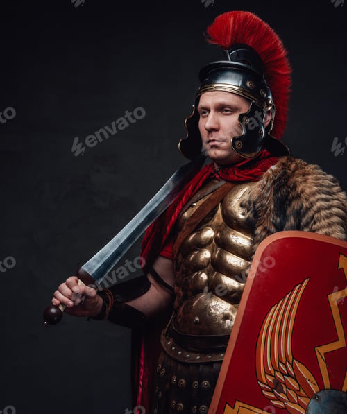 Preview: Imperial warrior with gladius on his shoulder