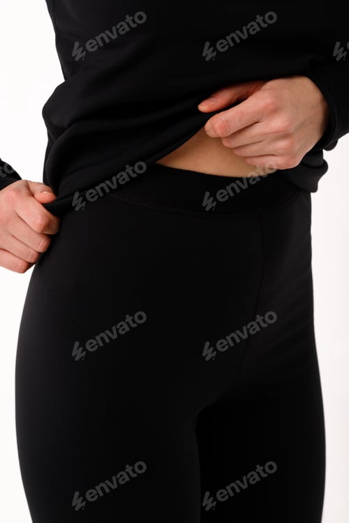 Preview: Sporty blonde girl in thermal clothing for women