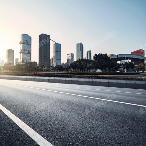 Preview: empty asphalt road