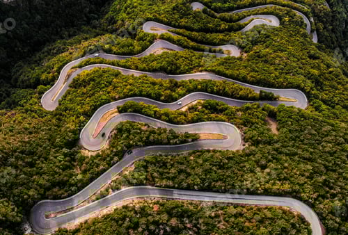 Preview: Curvy mountain road