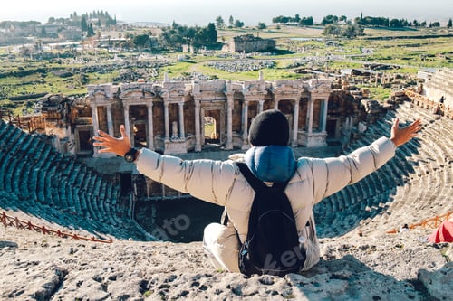 Preview: Man Sitting At Hierapolis Ancient