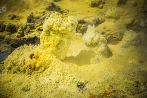 Preview: Yellow Sulphur at White Island Volcano, an active volcano in the Bay of Plenty, North Island, New Ze