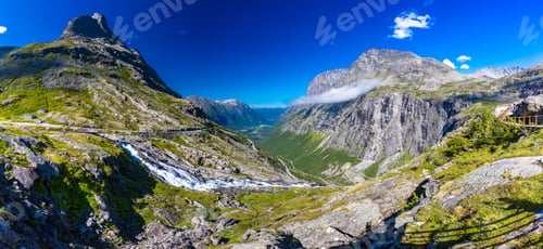Preview: Trollstigen or Trolls Path is a serpentine mountain road in Norway