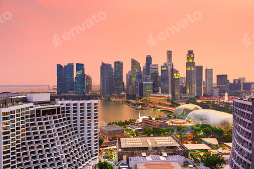 Preview: Singapore Financial District Skyline
