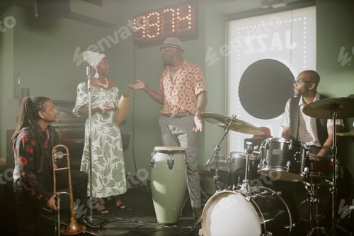 Preview: Jazz Band Discussing New Song Before Performance