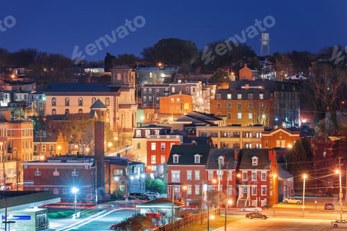 Preview: Richmond, Virginia, USA Neighborhoods at Night