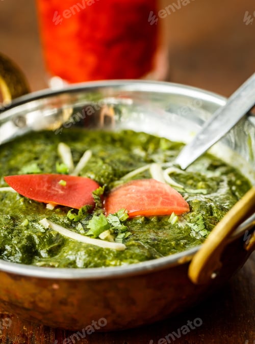 Preview: Palak paneer. Indian dishes