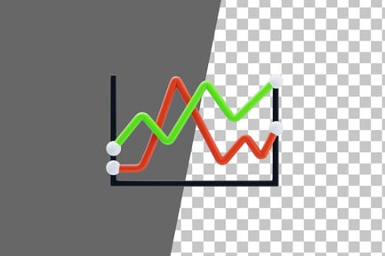 Preview: Line Chart 3D Icon