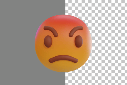Preview: Angry Emoji 3D Icon