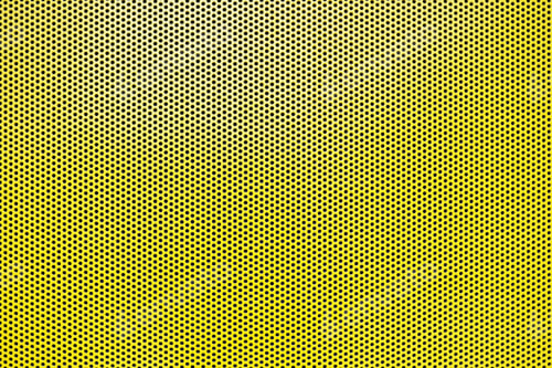Preview: metal grate or perforated sheet metal painted yellow