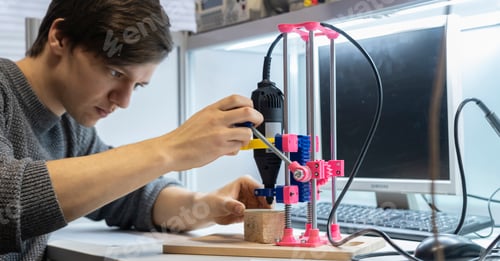 Preview: student laboratory work in university laboratory horisontal wide banner b