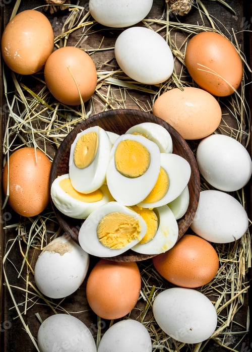 Preview: Boiled eggs in a bowl.