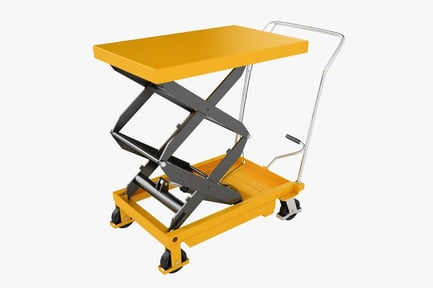 Preview: Hydraulic Scissor Lift Trolley with Wheels