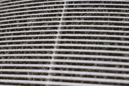 Preview: Dirty air ventilation grill of HVAC with clogged filter.