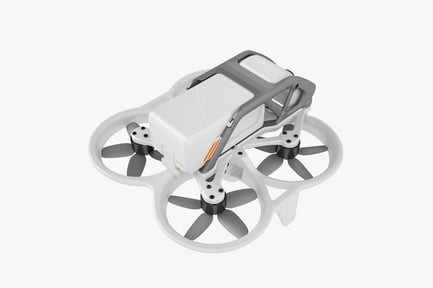 Preview: Compact Quadcopter: White & Gray Design